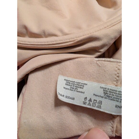 Reveal Fituitive Plunge Bra 38G Nude Beige Unlined Underwire Full Coverage - Picture 8 of 8